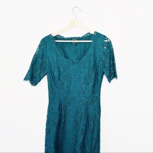 NWOT Teal Lace Dress